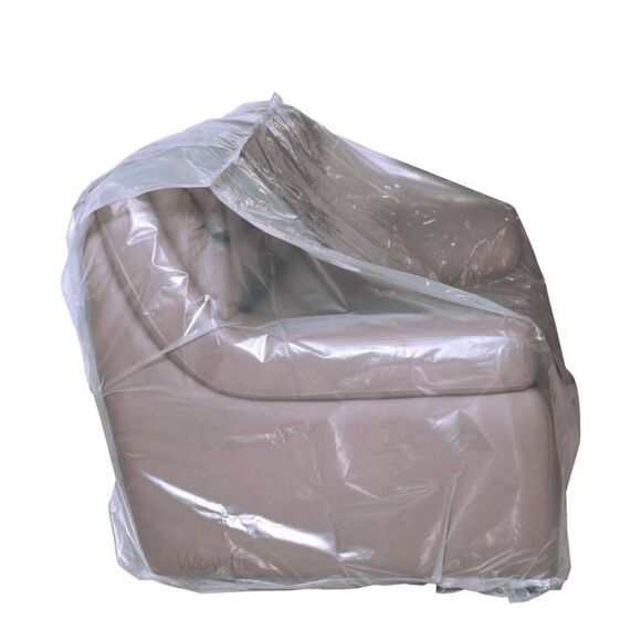 New Wowfit Furniture Cover Plastic Bag (Sofa) 92W x 42D x 62/41H Inches Storage - Picture 4 of 5